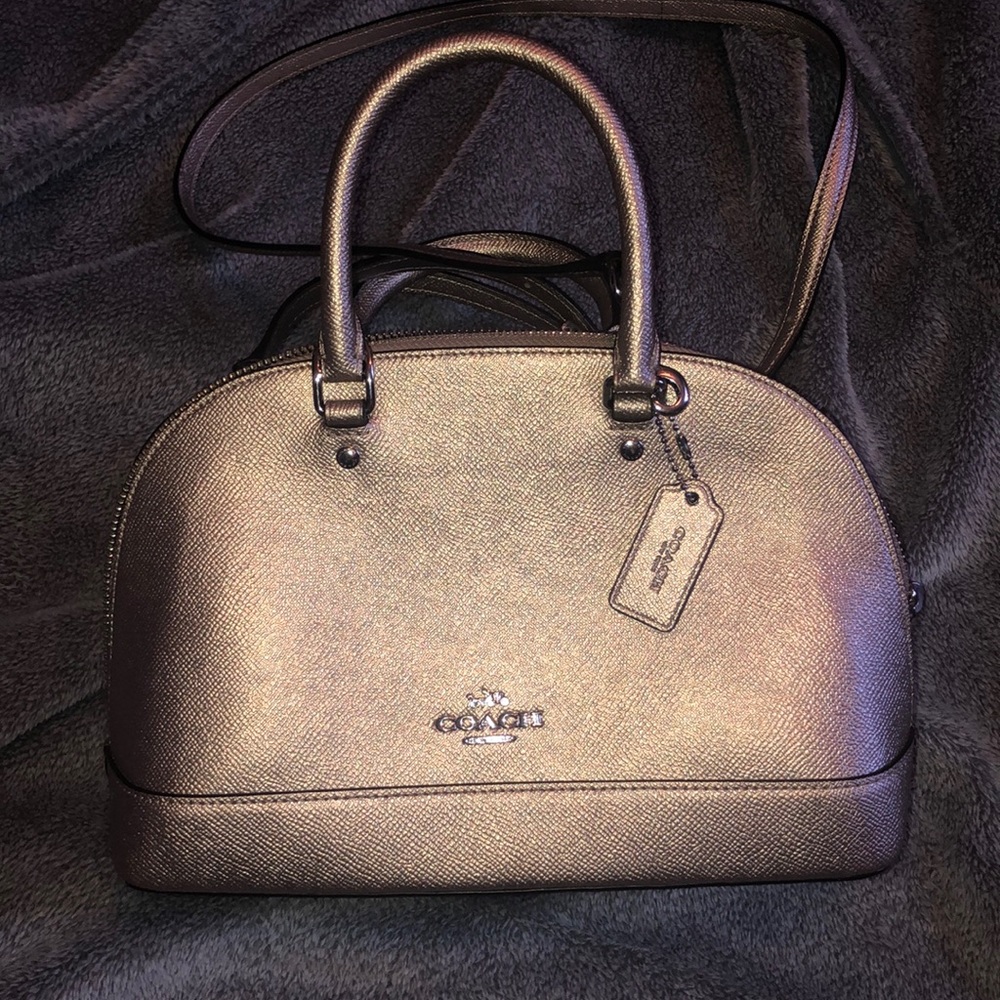 Coach Rose Gold Dome Satchel
